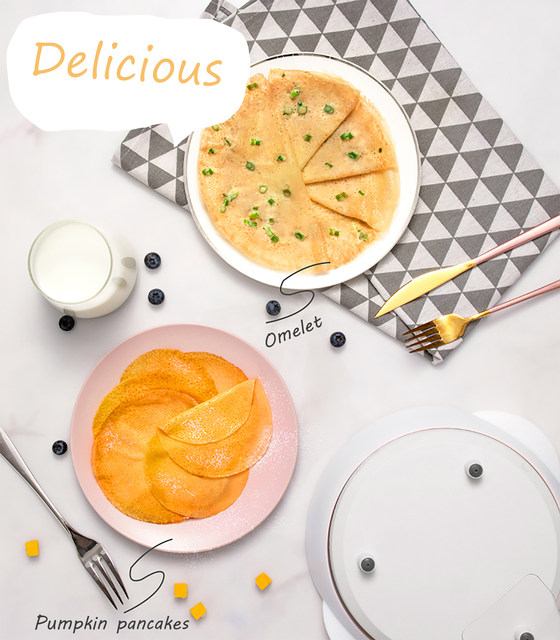 Elektrischer Crêpe-Maker, Pizza-Pfannkuchen-Maschine, antihaftbeschichtete Bratpfanne, Backform, Kuchenmaschine, Küchengerät, Kochutensilien Sonifer_voghion.com