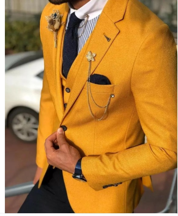 Herrenanzüge neuer Business Casual Herren dreiteiliger Bräutigamanzug Herren Hochzeitsbankett großer Anzug Herren_voghion.com