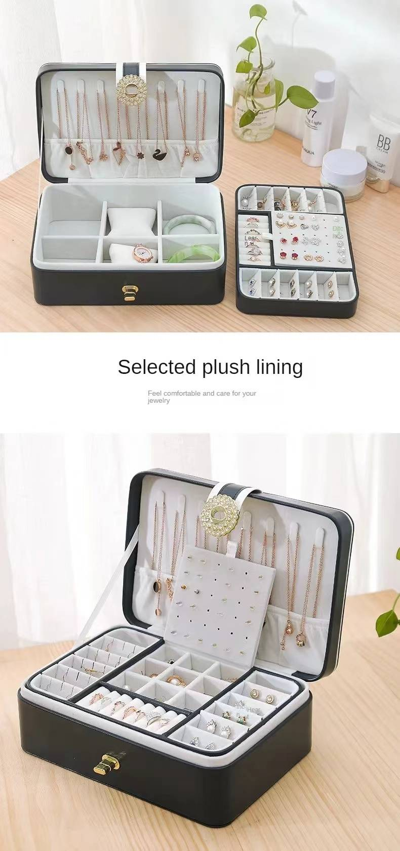 Double-layer large capacity multi-layer jewelry box_voghion.com