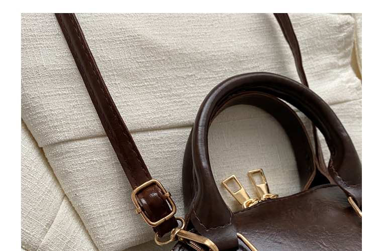 Doctor Bag Popular Simple Winter Retro Casual New Style Fashion Western Style Texture One Shoulder Crossbody Shell Women's Bag_voghion.com