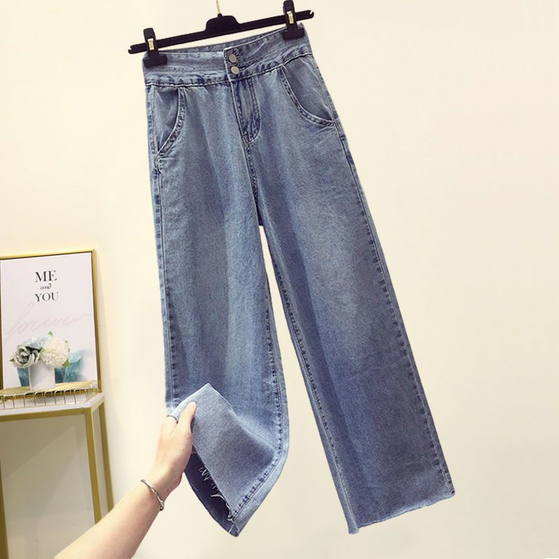 Dammekleeder Summerkostüm fir Fraen Nei Grouss Gréisst Sonneschutzhemd Innenhänger mat gerappte Jeans Dräi Stécker_voghion.com