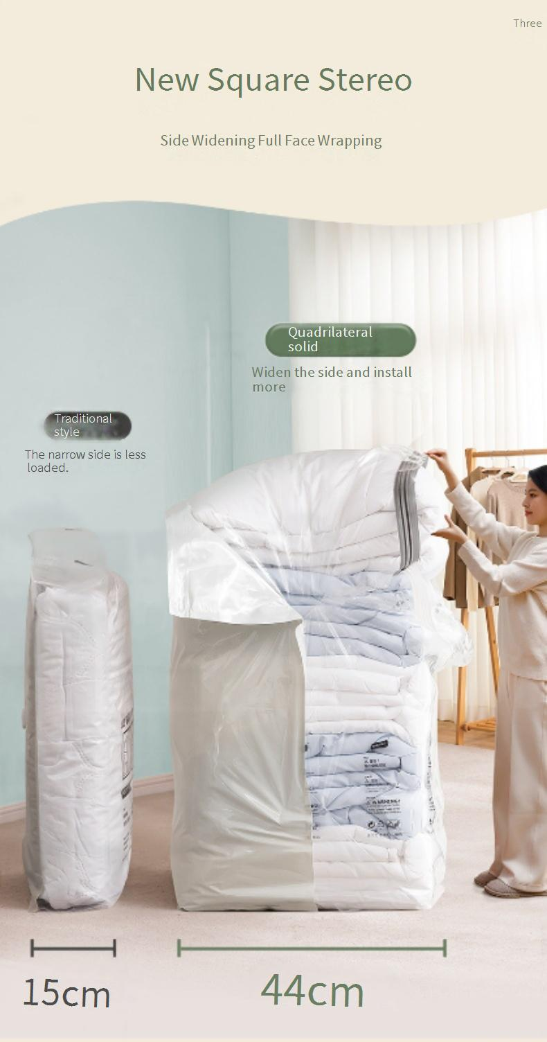 Sacchetti sottovuoto per vestiti e coperte - Sacchetti a compressione ad alta capacità (chiusura extra spessa e resistente - Organizer salvaspazio)_voghion.com