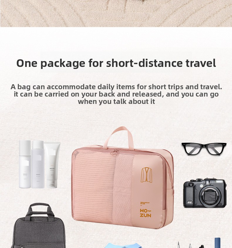 Juego de cubos de compresión premium para viaje: organizador de equipaje impermeable y a prueba de polvo para ropa (ligero y compacto)._voghion.com