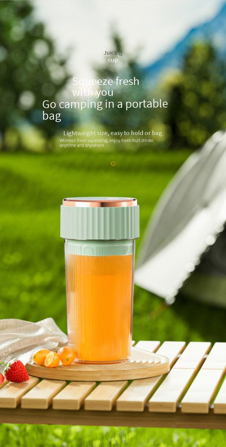 Tragbarer elektrischer Entsafterbecher – 400 ml, per USB wiederaufladbarer Mixer für Obst, Smoothies und Babynahrung, 5-Klingen-Hochgeschwindigkeitsmixen, BPA-frei_voghion.com