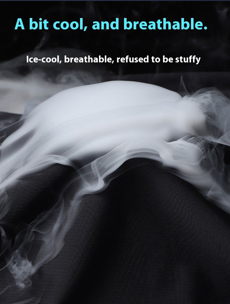 Men's Cooling Stretch Jogger Pants - Ultra-Breathable Nylon For Summer Comfort - Loose Fit & High Elasticity - Dark Gray/Black/Navy_voghion.com