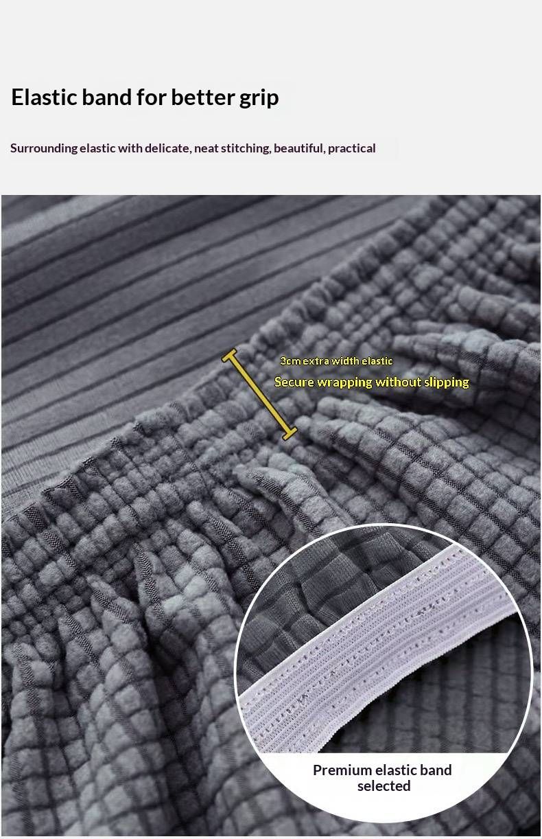 Fodera per poltrona Wingback – Fodera in poliestere elasticizzato con impugnatura antiscivolo, colori moderni e solidi (mais, viola, blu denim e altri)_voghion.com