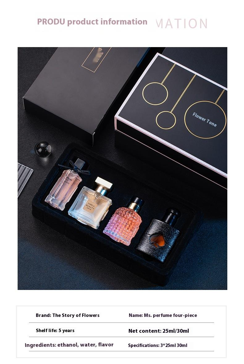 Nuovo set di profumi da donna in saldo, set da quattro pezzi, un set completo di popolari profumi da donna per studenti, set di profumi freschi e durevoli_voghion.com