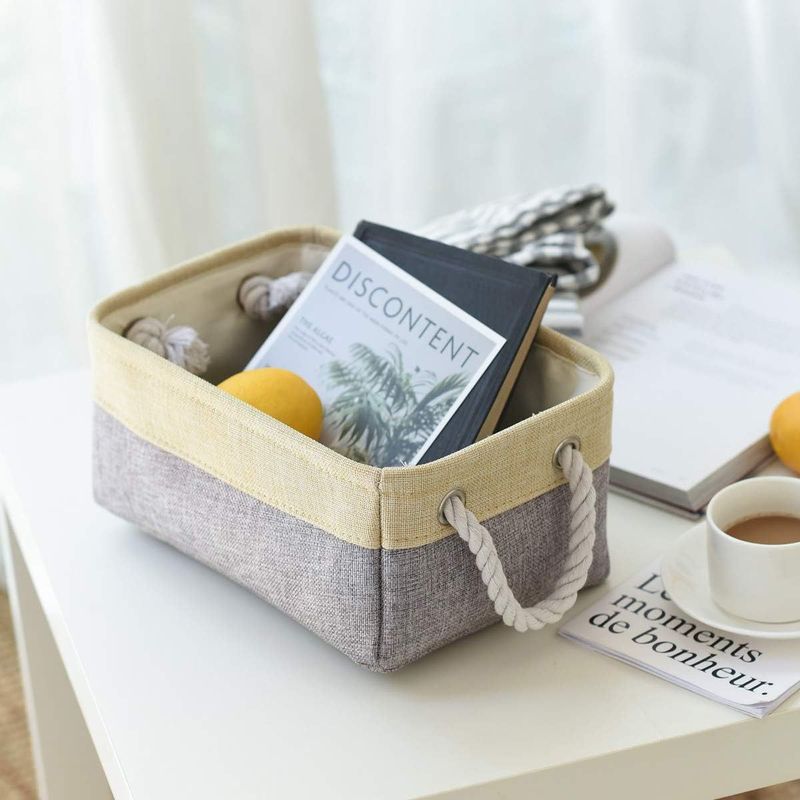 Storage Basket Large Foldable Storage Rack Decorative Basket Gift Closet Linen Organizer Fabric Storage Cubes_voghion.com