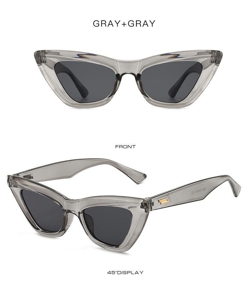 DYTYMJ Cat Eye Occhiali da Sole Donna Piccolo Triangolo Frame Shades per Donna Retro Cateye Occhiali da Sole Lunette De Soleil Femme_voghion.com