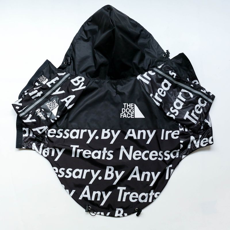 Amerikanische Flagge Trendy Marke Winddicht und regenfest North Face Kleidung Große Regenmantel Hund Haustier Jacke_voghion.com