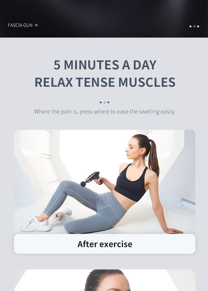 Portable LCD Massage Gun Eilctric Mini Handheld Percussion Pistol Massager Deep Tissue Muscle Relaxation Body Neck Pain_voghion.com