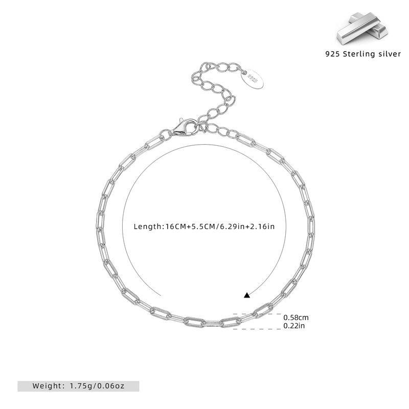 Braccialetto con ciondolo in argento puro molto venduto - Stile cubano con catena a cubo intagliata e lunga croce, design di nicchia di lusso di alta gamma_voghion.com