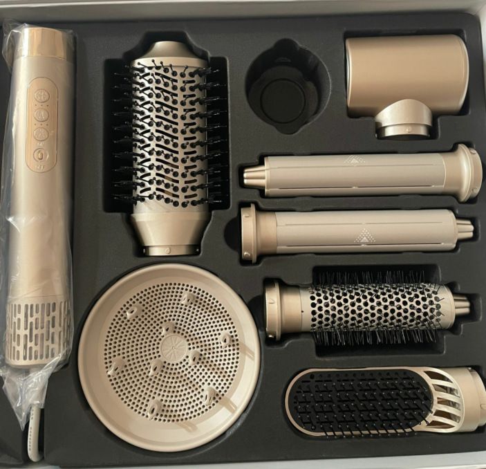 Rucha 8-in-1 High-Speed Brushless Hot Air Styler & Hair Dryer With Negative Ions, Ceramic Tourmaline Heating,_voghion.com