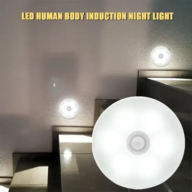 Bewegungssensor-Licht, LED-USB-Nachtlichter, wiederaufladbare Lampe für Schlafzimmer, Treppenhaus, Flur, Kleiderschrank, Schrankbeleuchtung_voghion.com