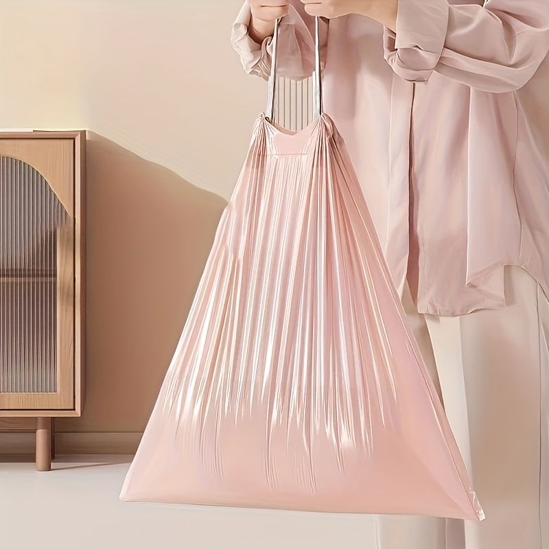 Robuste kleine 4-Gallonen-Müllbeutel mit Kordelzug – auslaufsicher und einfach zu binden, für Badezimmer, Schlafzimmer, Büro, Toilette – platzsparend und praktisch_voghion.com