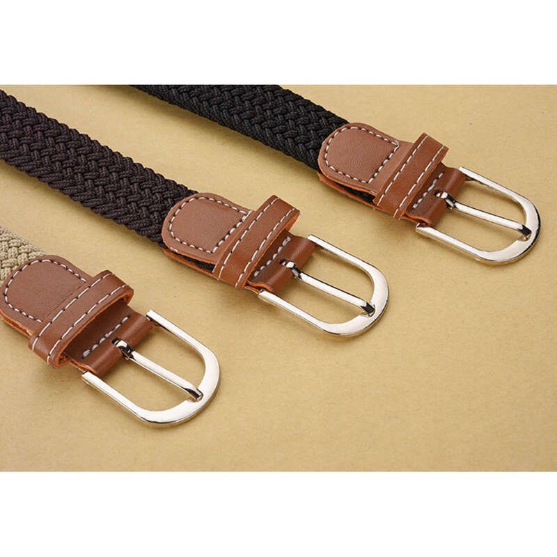Women's Braided Belt, Hundreds Of Jeans, Women's Hole-less Canvas Belt, Elastic Band_voghion.com