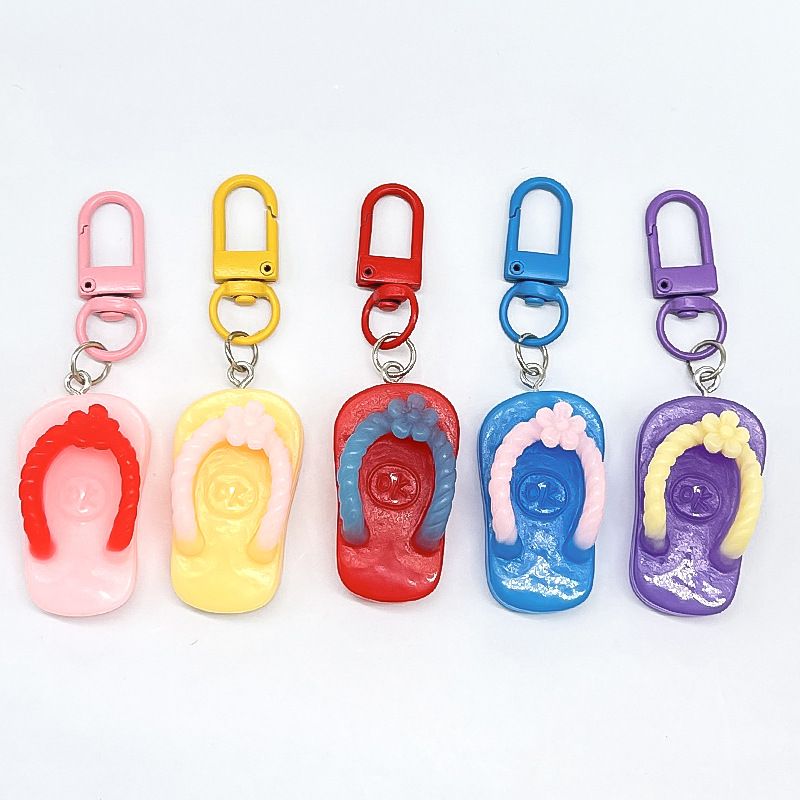 Chanclas de dibujos animados simuladas, nuevos labios creativos de moda personalizados, llavero, bolso para hombres y mujeres._voghion.com