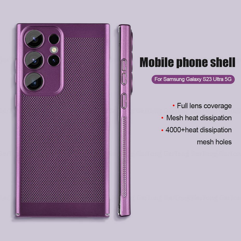 Warmteafvoer Case Voor Samsung Galaxy S23 S22 S21 Ultra Plus S21 FE S20 FE Note 20 Ultra A52 a52S A33 A32 A13 A12 5G_voghion.com