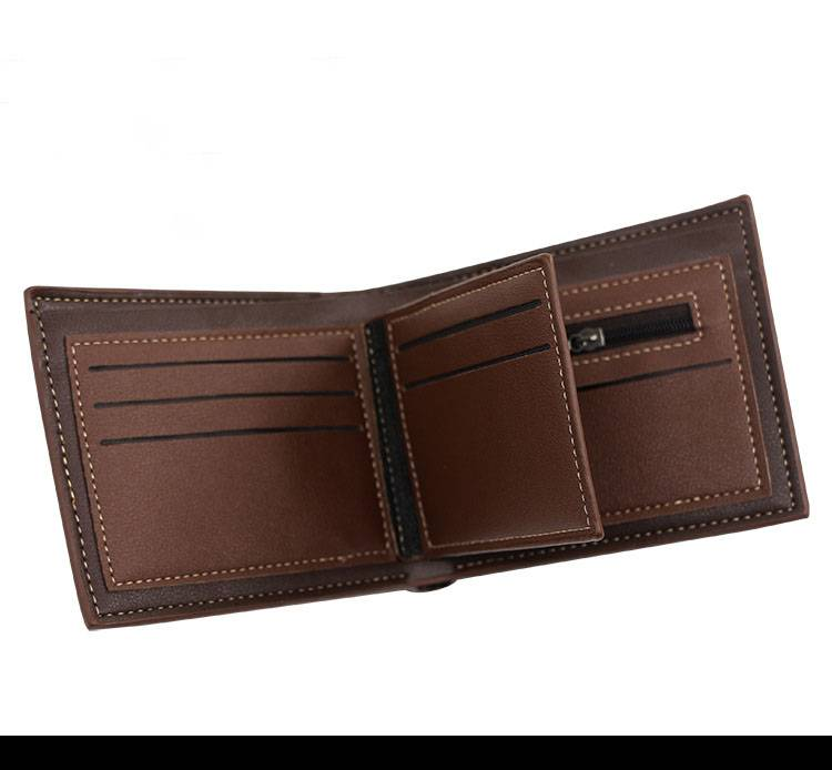 MenBense Portafoglio da uomo nuovo Portafoglio corto con motivo stampato Portafoglio casual alla moda_voghion.com