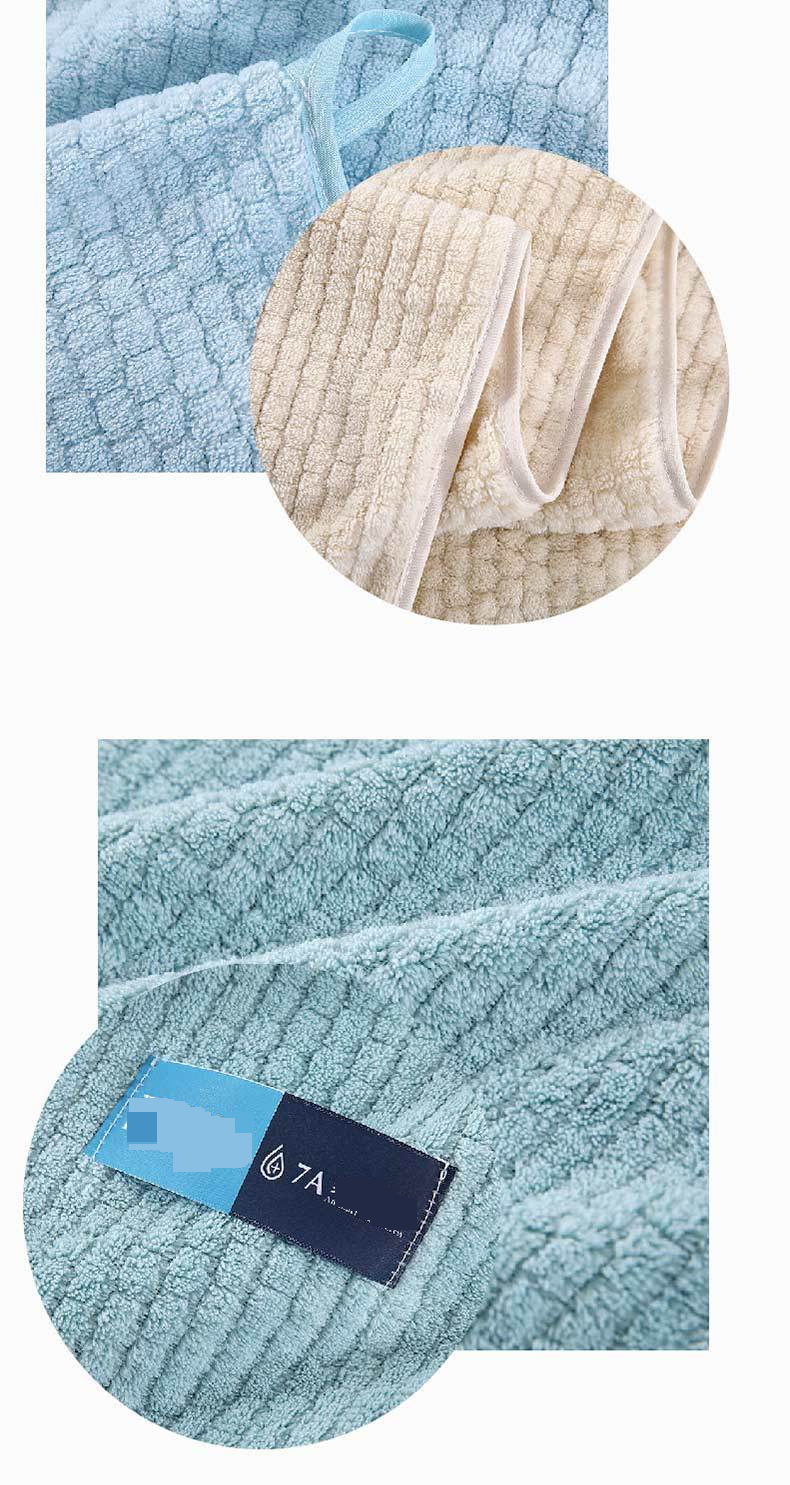 Fleece-antibakteerinen suurennettu kylpypyyhe, kotitalouksien pehmeä imukykyinen kylpypyyhe_voghion.com