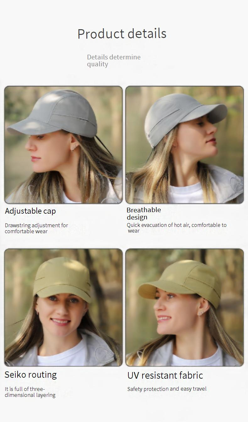 Women's Quick-Dry Baseball Cap - Lightweight & Breathable For Hiking, Cycling & Outdoor Sun Protection_voghion.com