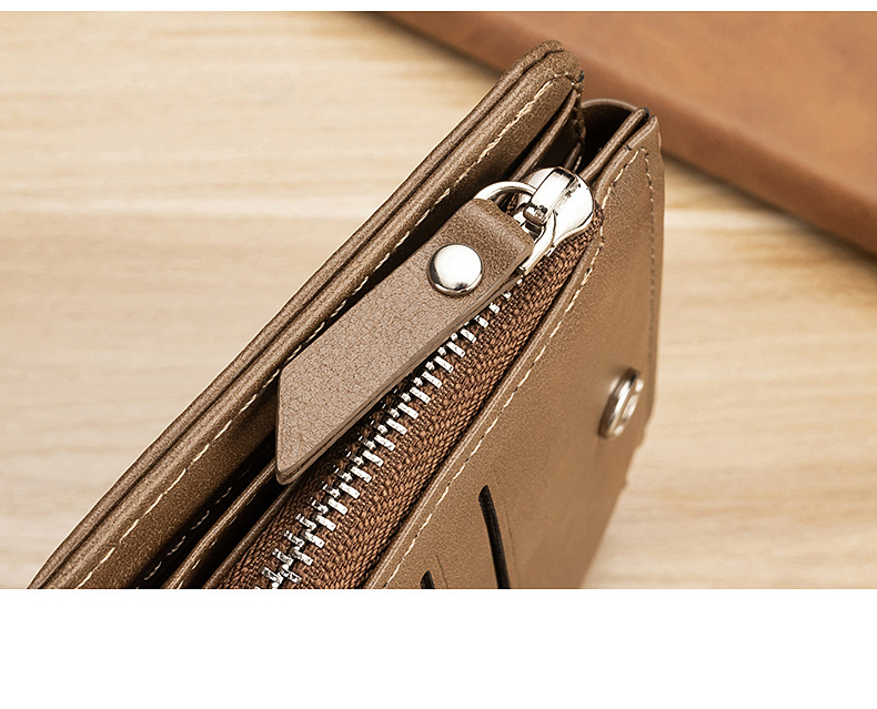 Wallet Card Cases New Retro Men's Short Wallet Card Holder With Multiple Card Slots And Coin Purse In Stock_voghion.com