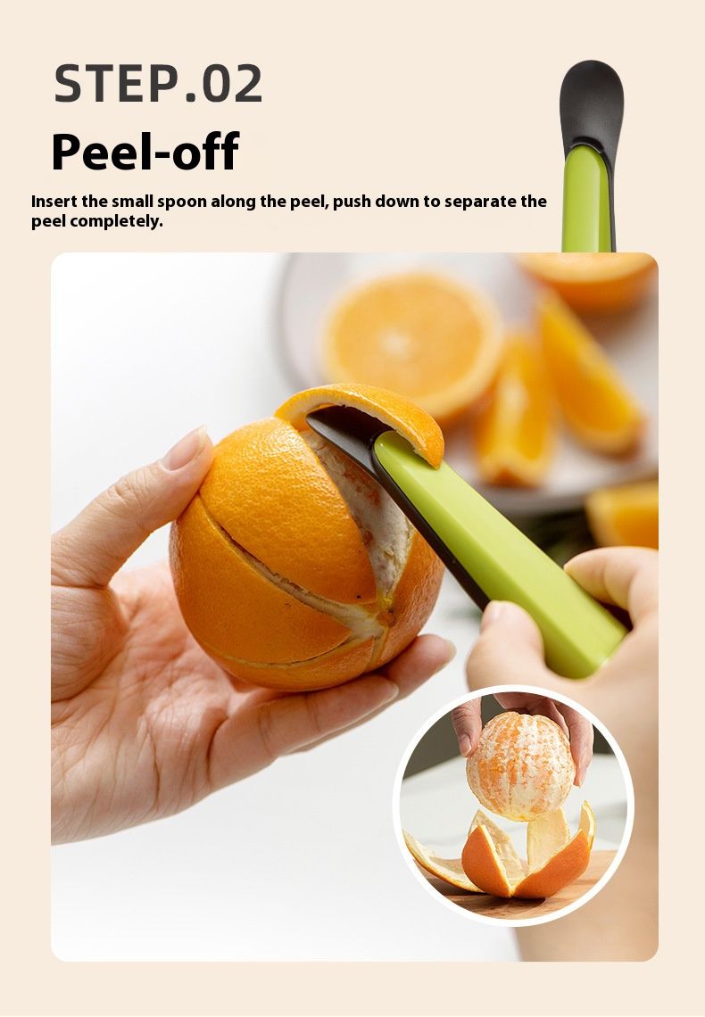 Stainless Steel Multi-Purpose Peeler – Professional Fruit & Vegetable Peeler For Oranges, Citrus, Kiwi – Ergonomic & Food-Grade Safe (Green/Yellow)_voghion.com