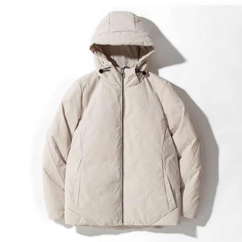 Herren-Winterdaunenjacke – 550 FP weißer Gänsefedermantel (antibakteriell, schmale Passform, koreanischer Stil, abnehmbare Kapuze, mehrere Taschen, Größen bis 3XL)_voghion.com