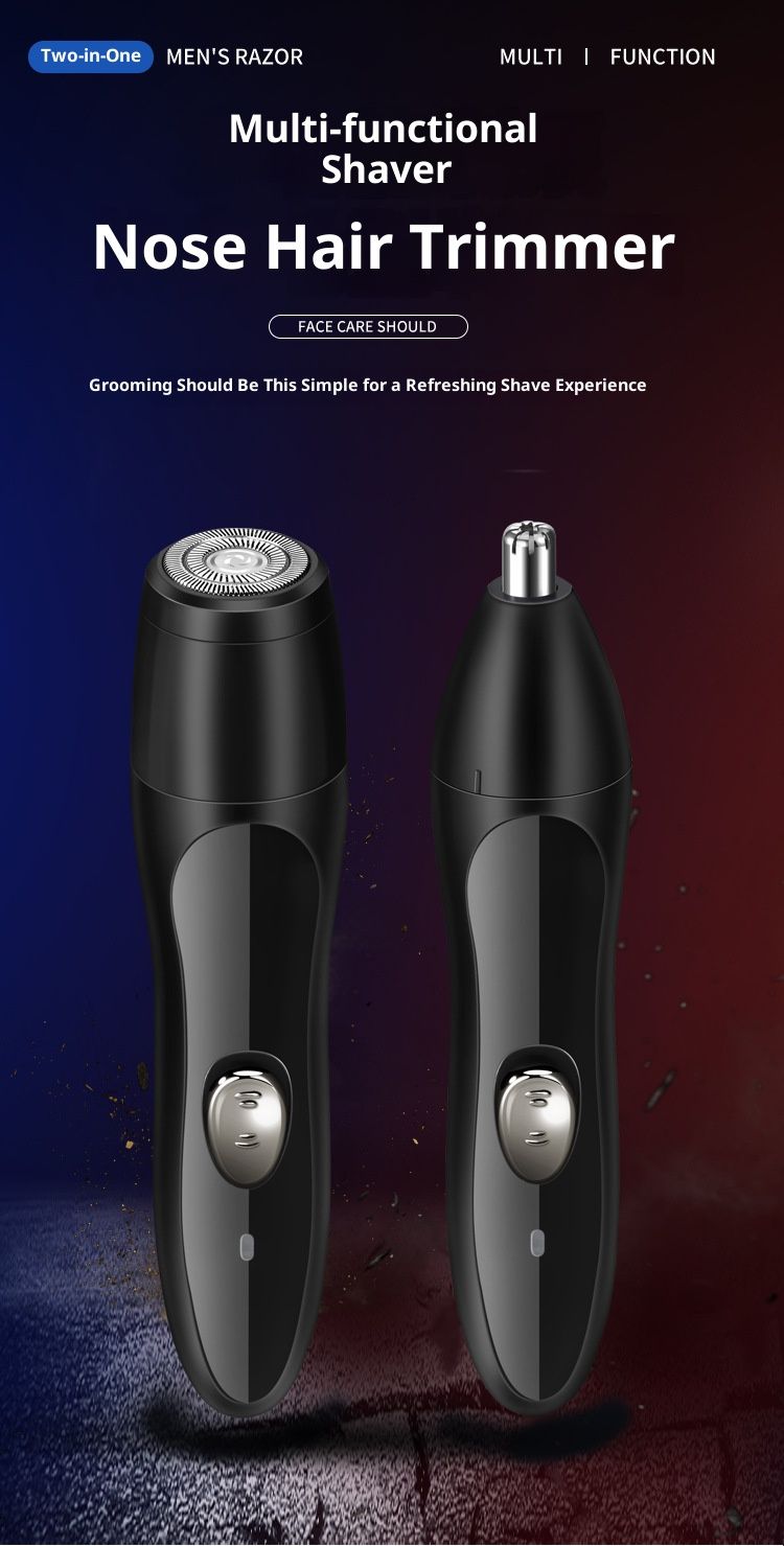 Professional Electric Shaver - 3D Floating Head Rotary Shaver With USB/AC Dual Charging, Hypoallergenic Blades & Waterproof Design For Men_voghion.com