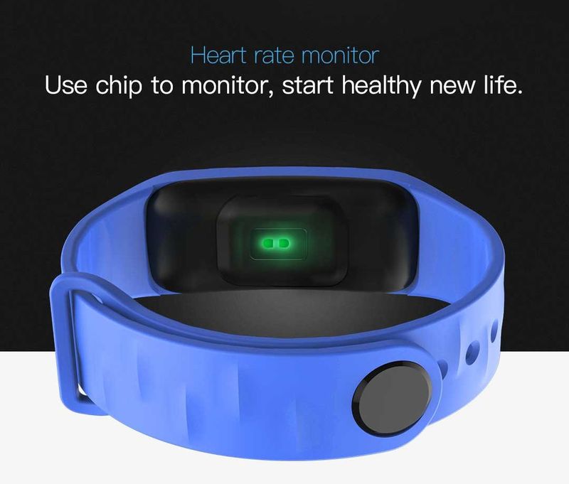Bracelet intelligent à écran couleur C1plus, compteur Bluetooth, mesure de la fréquence cardiaque et de la pression artérielle, bracelet de sport multifonctionnel_voghion.com