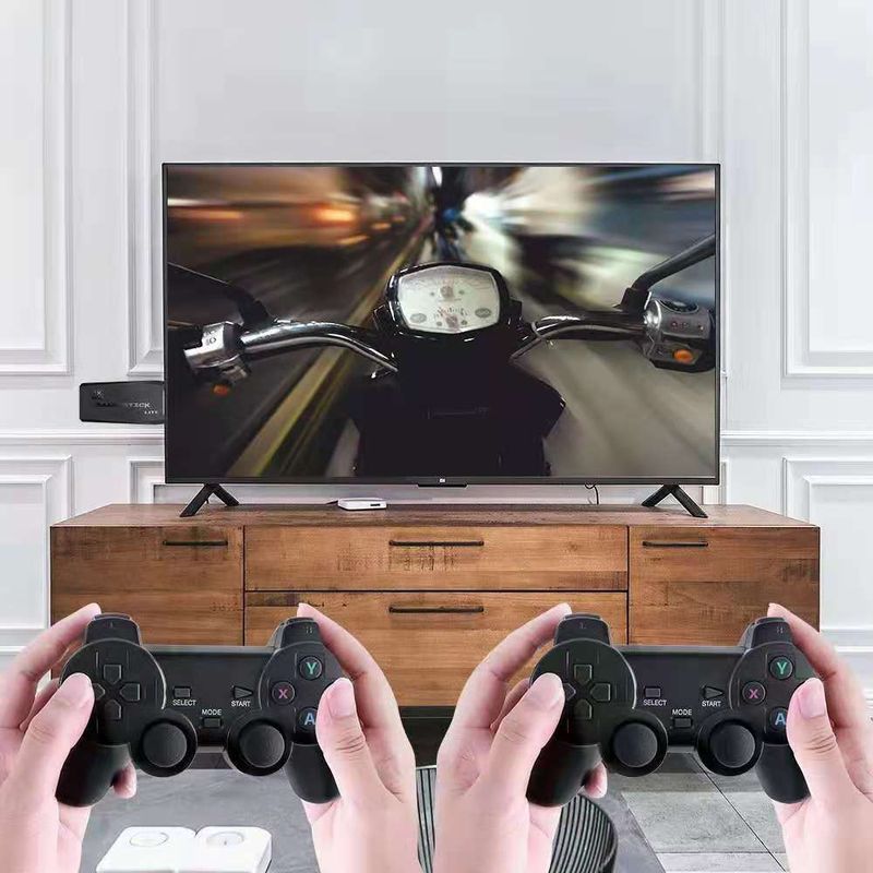 Console de jeu HDMI haute définition avec contrôleur double lecteur sans fil classique M8 Home TV_voghion.com