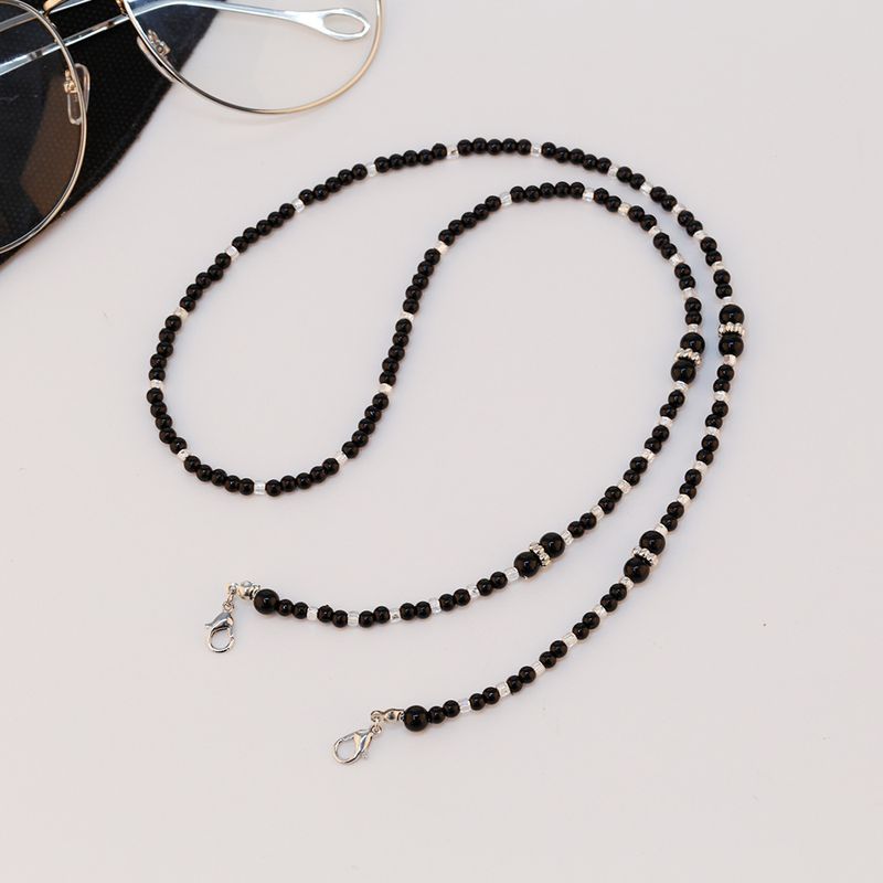 Korean And Japanese New Style Small Fragrance Pearl Anti-Lost Mask Accessories Simple Fashion Glasses Chain_voghion.com