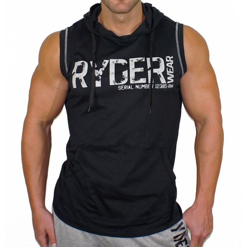 Muscle Fitness Brothers Sport-Kapuzenweste für Herren, Sommer, lockere, atmungsaktive, ärmellose Weste, Basketball-Trainingsuniform_voghion.com