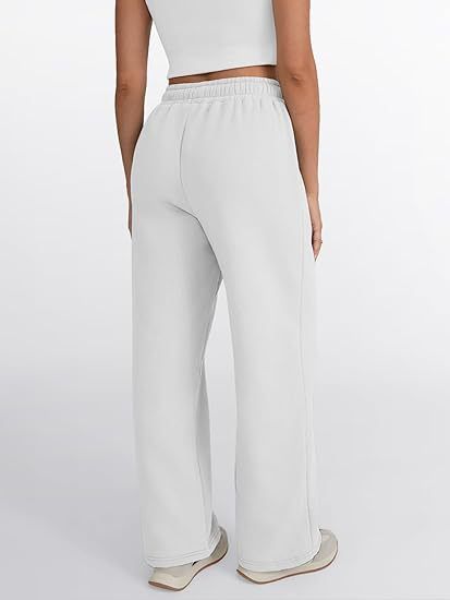 Men's Clothing Wide Leg Sports Pants High Waist Loose Drawstring Jogging Pants With Pockets Sweatpants_voghion.com