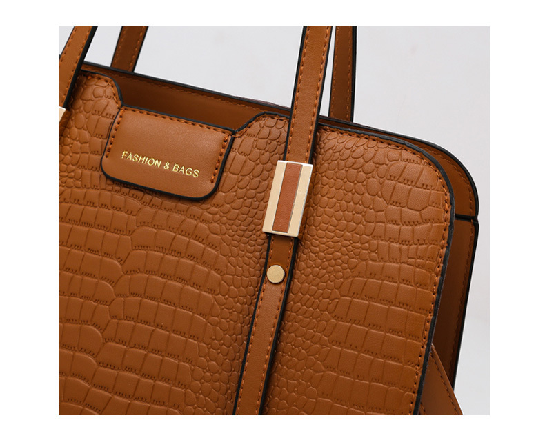 Bolsas femininas bolsa 2023 novo conjunto de multi peças em relevo bolsa feminina ombro único diagonal cruz carregando bolsa mãe bolsa feminina_voghion.com