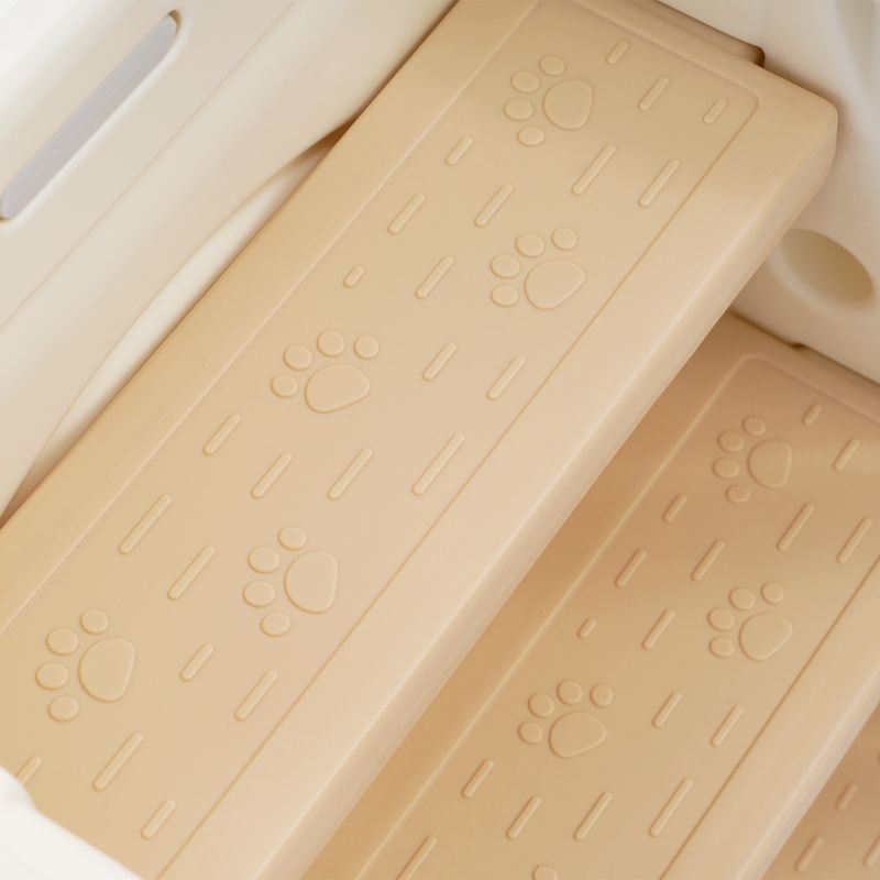 Ensemble de toboggan 5 en 1 pour enfants avec balançoire, structure d'escalade, espace de rangement, panier de basket, toboggan intérieur et balançoire_voghion.com