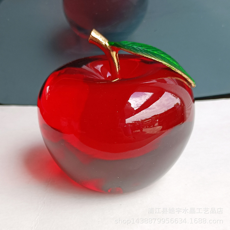 Crystal Apple Creative Gift Festival Decoration Crafts Christmas Decoration Car Home Decoration_voghion.com