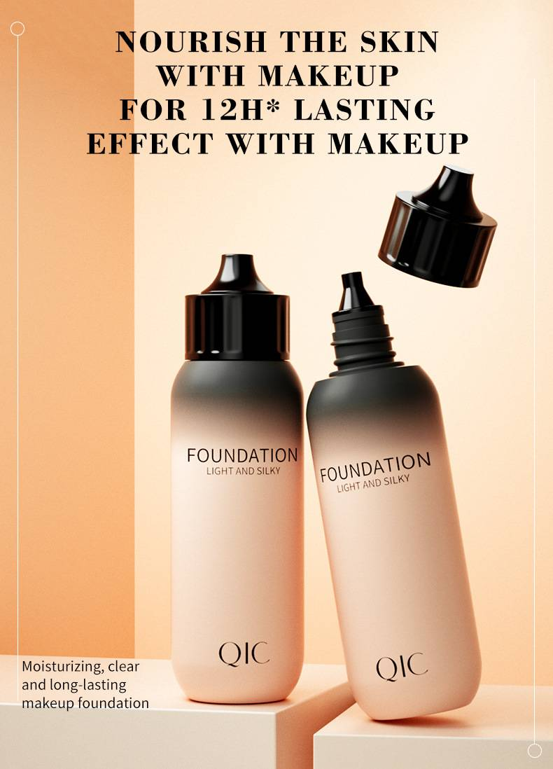 Liquid Foundation Moisturizing Oil Control Liquid Foundation Lightweight Makeup Concealer Liquid Foundation Setting Liquid Foundation_voghion.com