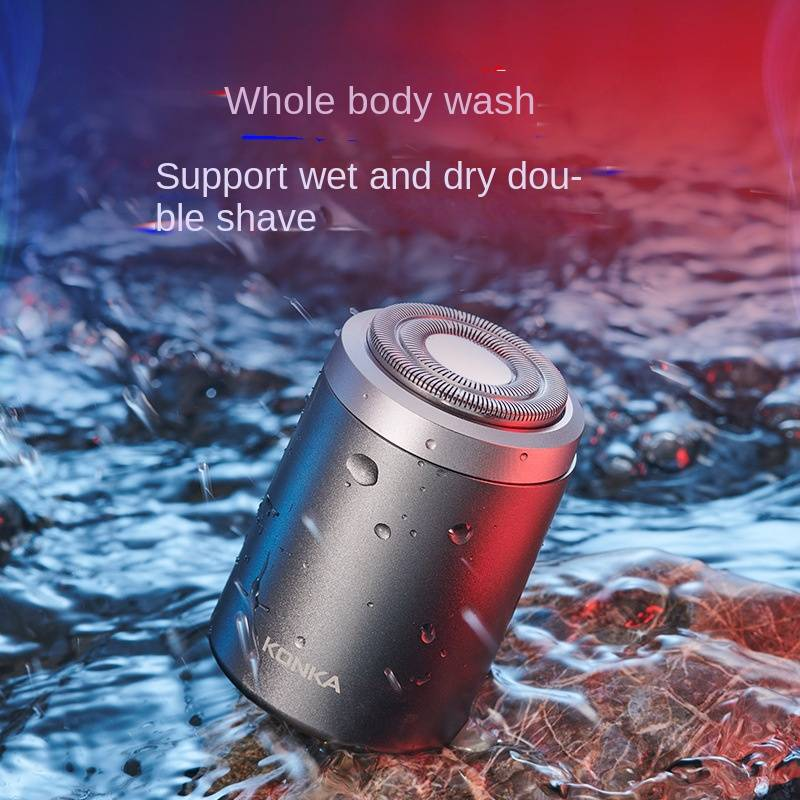 Konka shaver-electric rechargeable floating head mini portable 200mAh full body wash small steel men and women hair removal_voghion.com