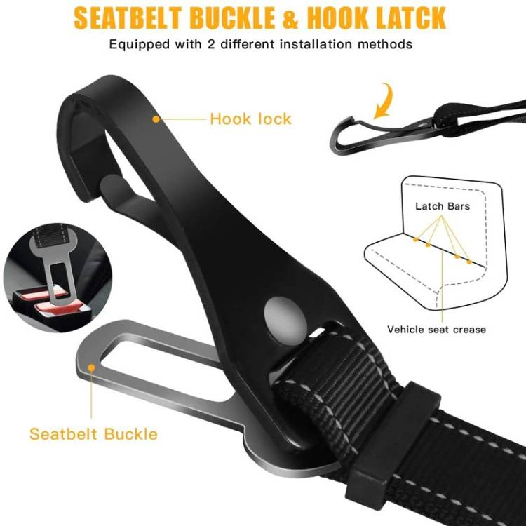 Cinturón de seguridad para mascotas con cuerda para perros medianos y grandes_voghion.com