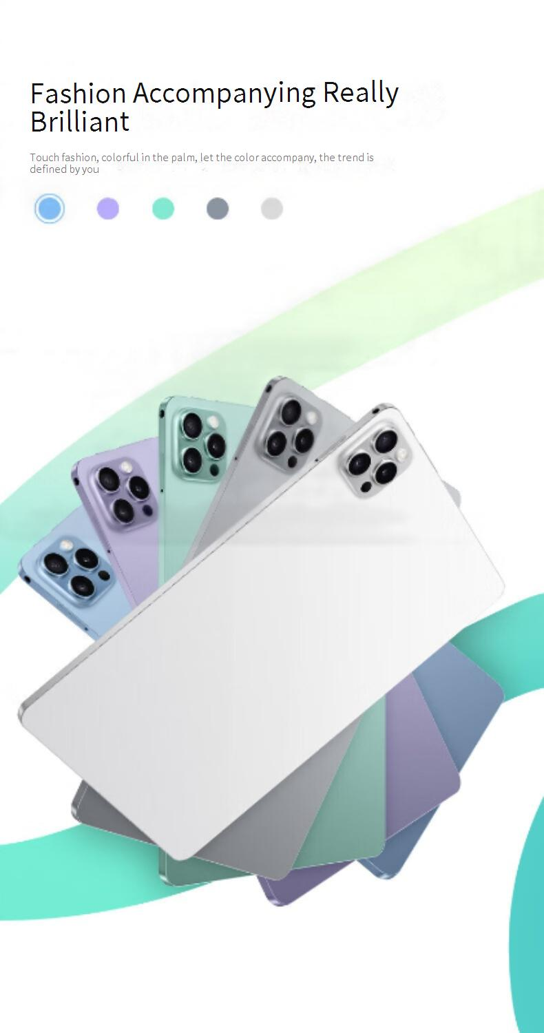 Tablette Android 10,1 pouces avec processeur octa-core, 4 Go + 32 Go, double SIM, Bluetooth, GPS, coque métallique - Bleu clair, vert menthe, or, gris_voghion.com