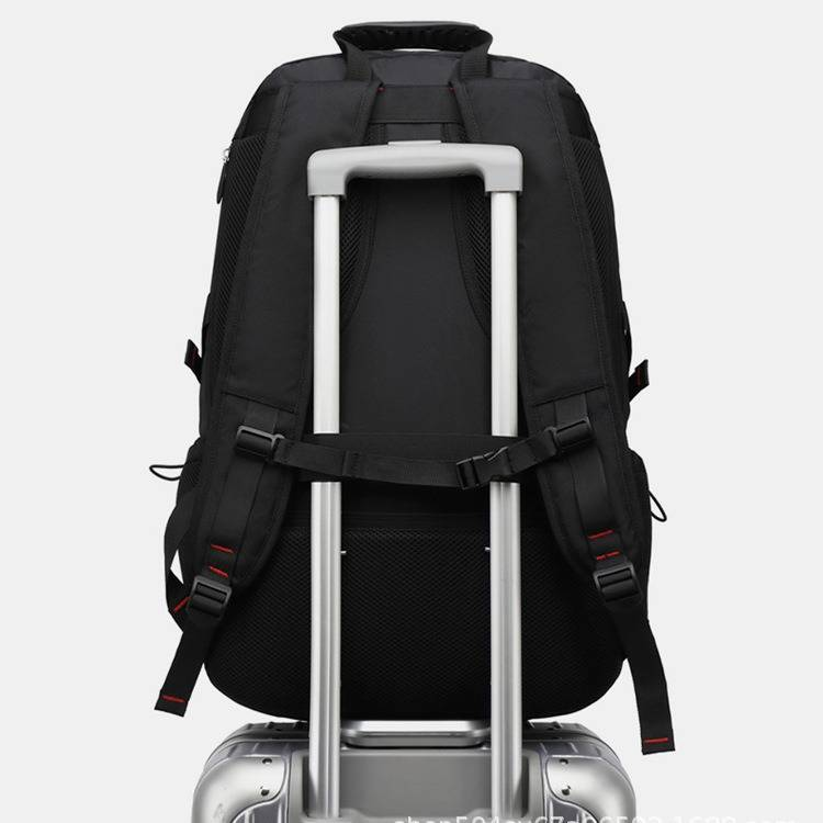 Men's Large Capacity Backpack With Shoe Compartment, Expandable Laptop Backpack For Travel, Outdoor Hiking, Water-Resistant Design (Sizes 50L-80L)_voghion.com