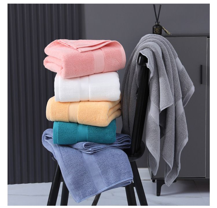 Full-Cotton Extra-Large 5A Antibacterial Bath Towel, Suitable For Hotels, Beauty Salons And Beaches_voghion.com