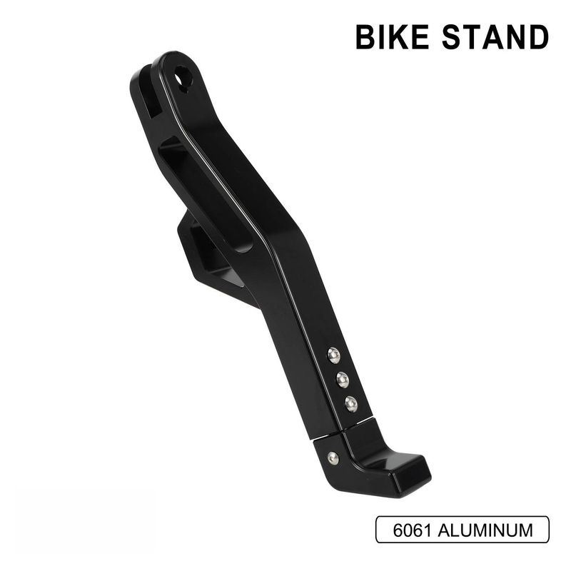 Verstelbare zijstandaard voor motorfietsen voor aangepaste motormodificaties - Robuuste, stabiele ondersteuning (goud/paars, lengte 32 cm)_voghion.com