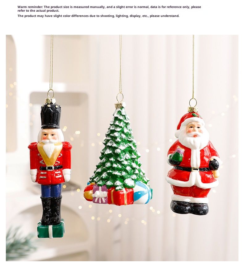 Christmas Ornament Assortment – Santa Claus, Nutcracker, Tree & More, Plastic Holiday Decorations For Festive Home & Party Decor_voghion.com