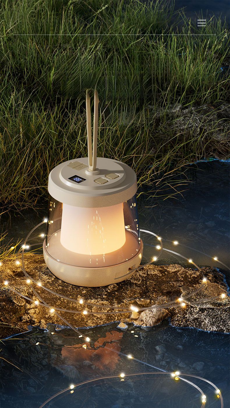 Nuova illuminazione da campeggio per esterni, luce portatile impermeabile ad alta durata della batteria_voghion.com