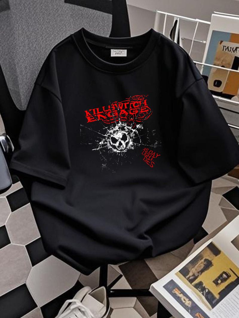 Killswitch Engage Band für Fans, Baumwolle, Schwarz, Unisex, Größe HH125, Designer-Kleidung, Herren, Grafik, Vielseitig, Leicht dehnbar_voghion.com