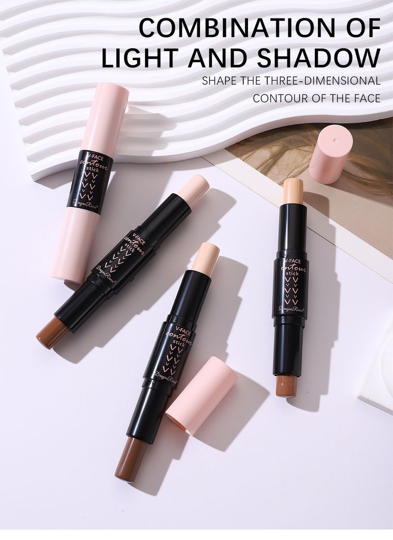 Dual-Ended Contour Stick - Matte Contour & Highlight Pen For Nose, Cheekbone & Face Shaping, Concealing & Brightening_voghion.com