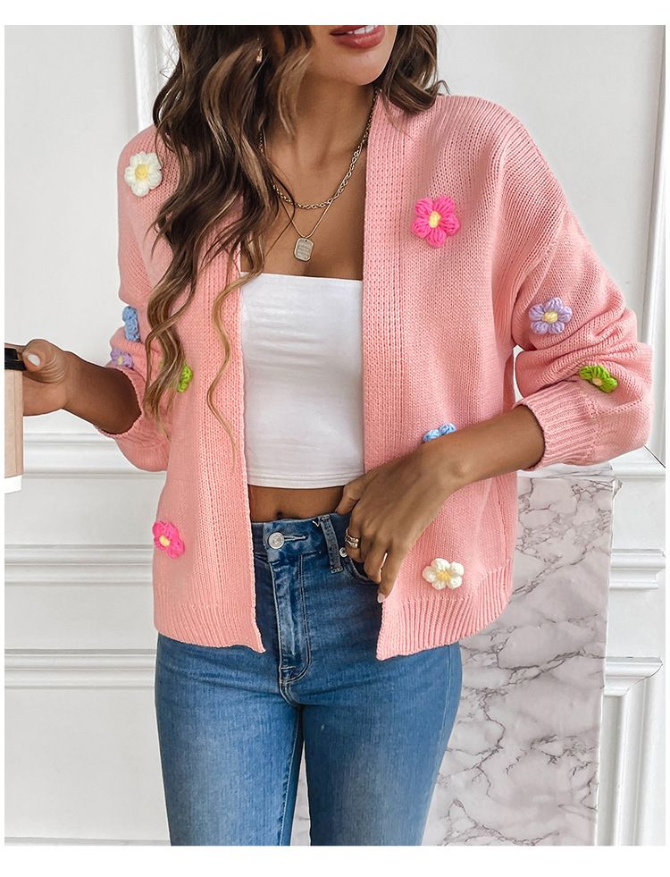 Women's Striped Knitted Cardigan Jacket Fashion Loose Long Halloween Sweater Cardigan_voghion.com