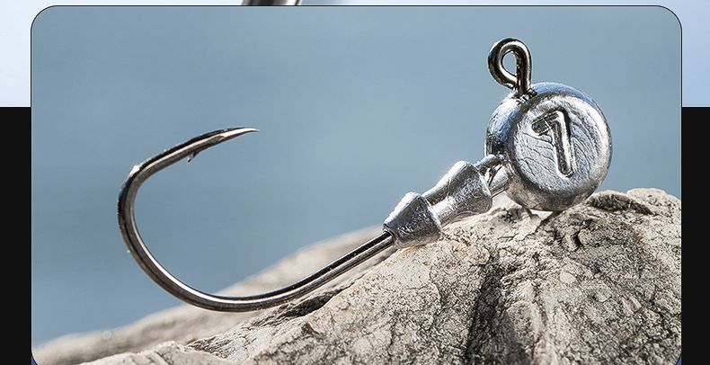 Isca de peixe mandarim boca virada para cima, anzol especial com cabeça de chumbo reforçado e anti-gancho macio_voghion.com